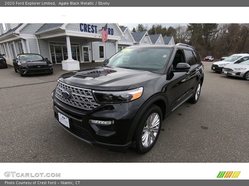 Agate Black Metallic / Ebony 2020 Ford Explorer Limited