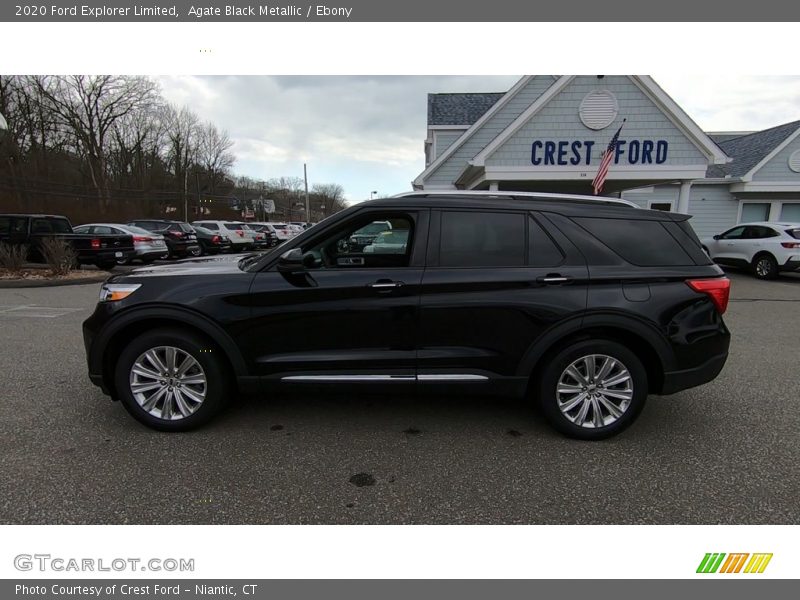 Agate Black Metallic / Ebony 2020 Ford Explorer Limited