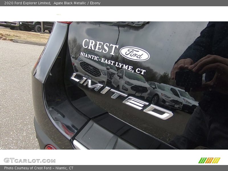 Agate Black Metallic / Ebony 2020 Ford Explorer Limited