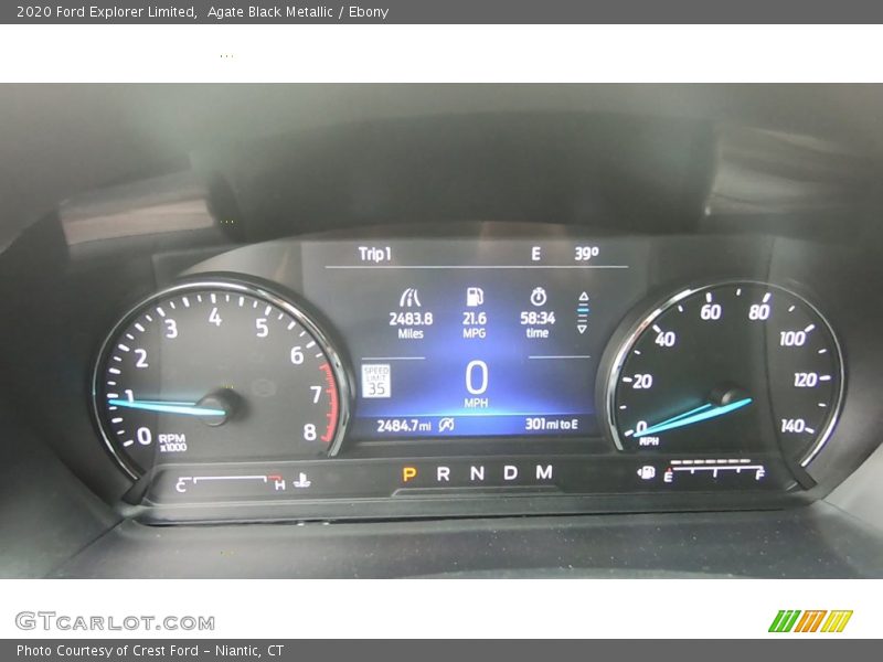 Agate Black Metallic / Ebony 2020 Ford Explorer Limited