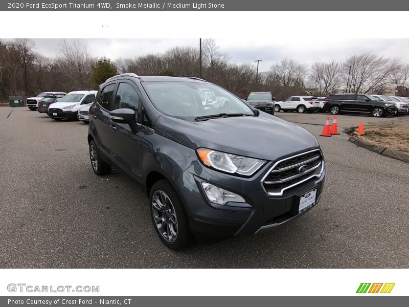 Smoke Metallic / Medium Light Stone 2020 Ford EcoSport Titanium 4WD