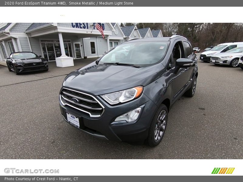 Smoke Metallic / Medium Light Stone 2020 Ford EcoSport Titanium 4WD