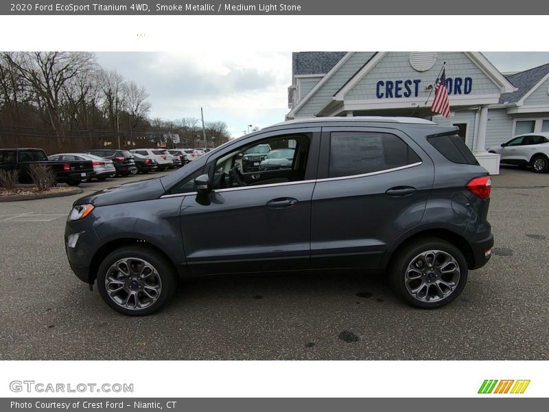 Smoke Metallic / Medium Light Stone 2020 Ford EcoSport Titanium 4WD