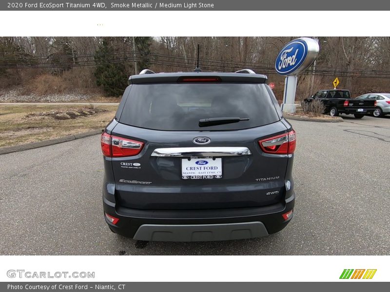 Smoke Metallic / Medium Light Stone 2020 Ford EcoSport Titanium 4WD