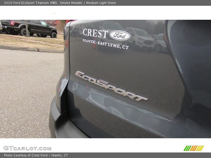 Smoke Metallic / Medium Light Stone 2020 Ford EcoSport Titanium 4WD