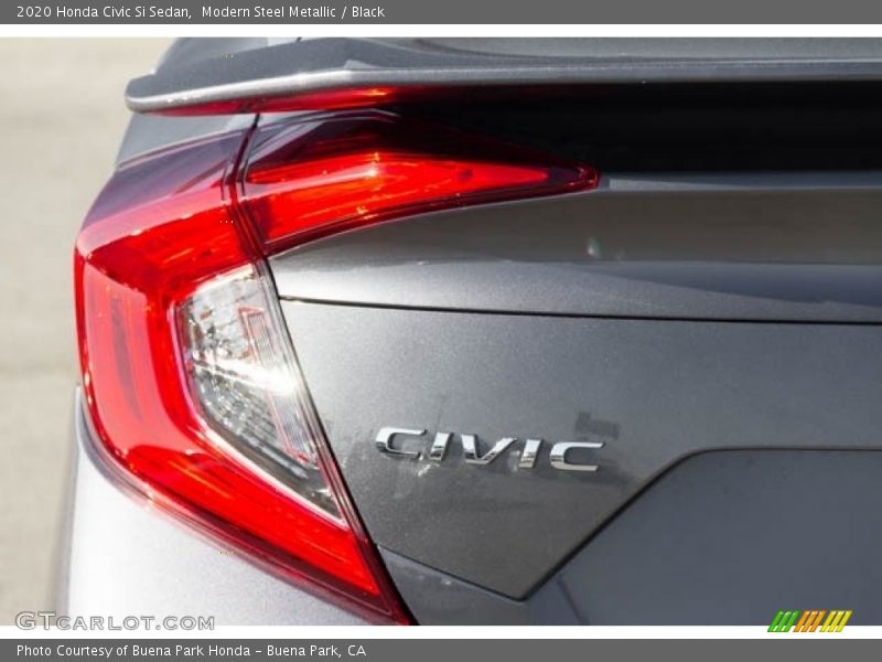 Modern Steel Metallic / Black 2020 Honda Civic Si Sedan