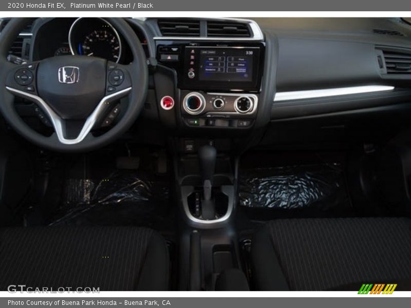 Platinum White Pearl / Black 2020 Honda Fit EX