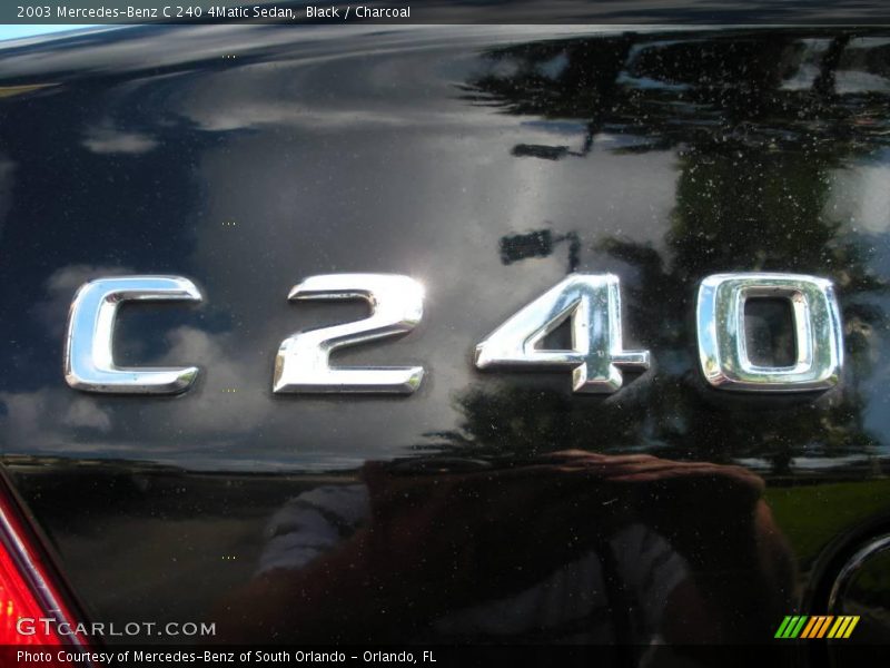 Black / Charcoal 2003 Mercedes-Benz C 240 4Matic Sedan