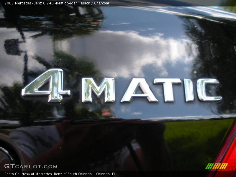 Black / Charcoal 2003 Mercedes-Benz C 240 4Matic Sedan