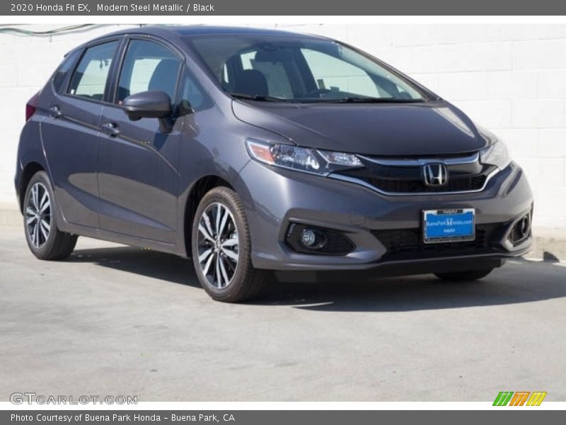 Modern Steel Metallic / Black 2020 Honda Fit EX
