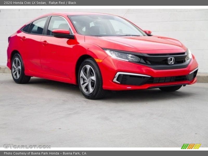 Front 3/4 View of 2020 Civic LX Sedan