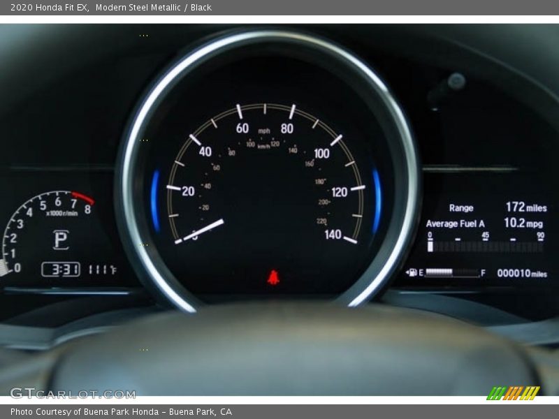 Modern Steel Metallic / Black 2020 Honda Fit EX