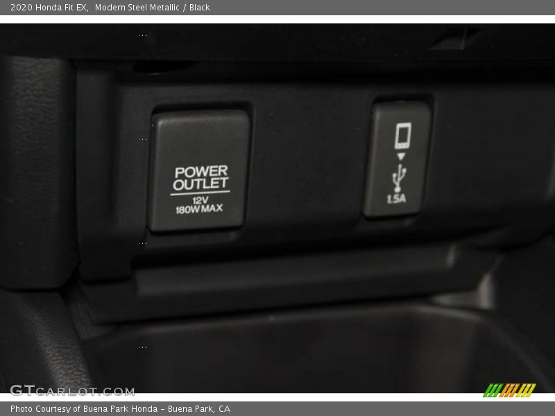 Modern Steel Metallic / Black 2020 Honda Fit EX