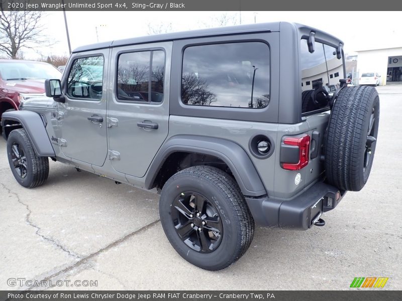 Sting-Gray / Black 2020 Jeep Wrangler Unlimited Sport 4x4