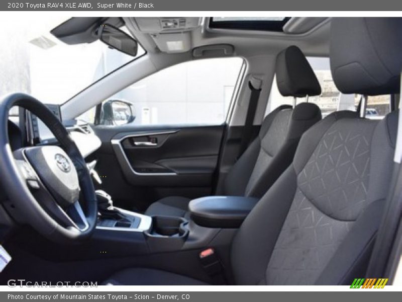 Super White / Black 2020 Toyota RAV4 XLE AWD