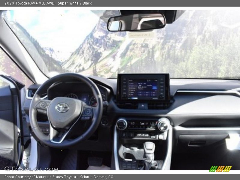 Super White / Black 2020 Toyota RAV4 XLE AWD