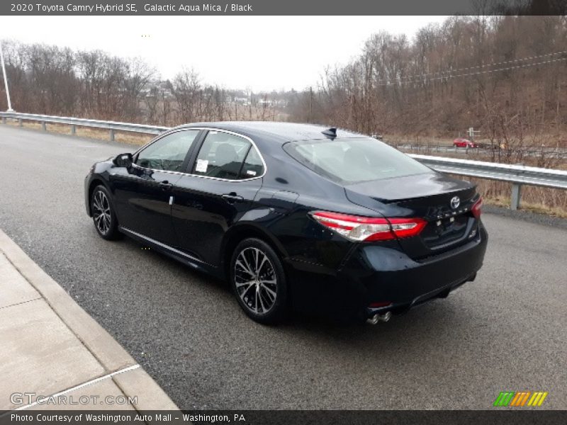 Galactic Aqua Mica / Black 2020 Toyota Camry Hybrid SE