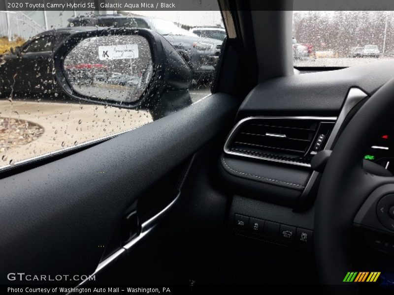 Galactic Aqua Mica / Black 2020 Toyota Camry Hybrid SE