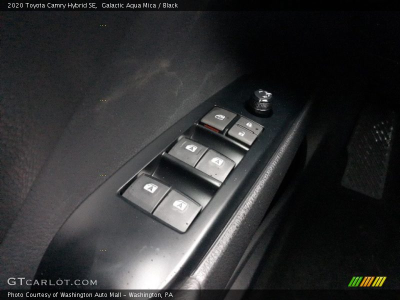 Galactic Aqua Mica / Black 2020 Toyota Camry Hybrid SE