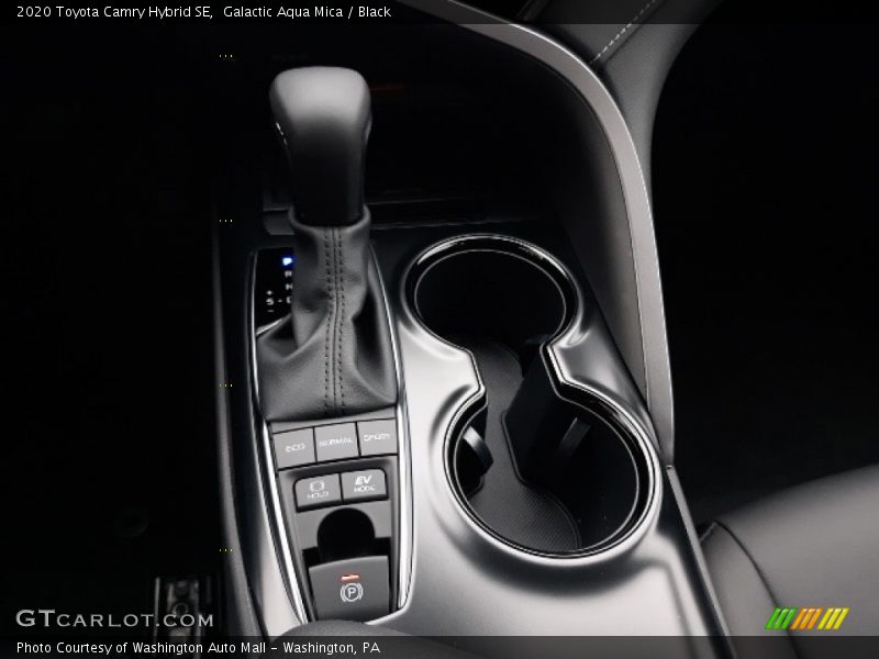 Galactic Aqua Mica / Black 2020 Toyota Camry Hybrid SE