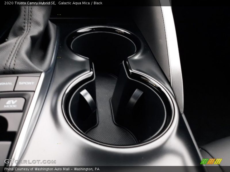Galactic Aqua Mica / Black 2020 Toyota Camry Hybrid SE