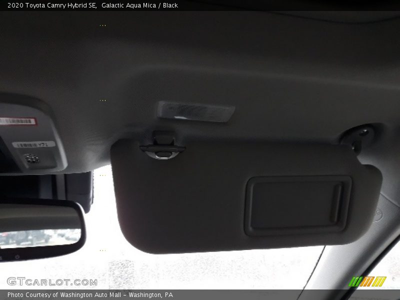 Galactic Aqua Mica / Black 2020 Toyota Camry Hybrid SE