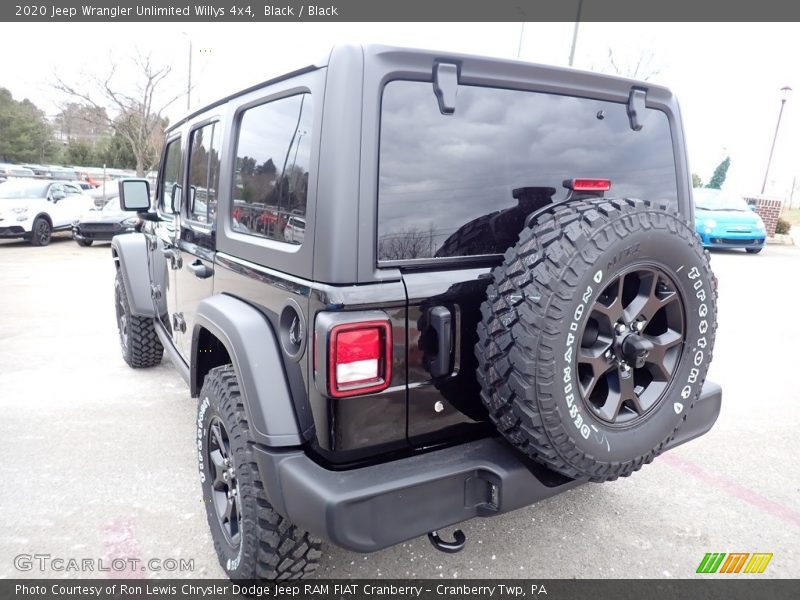 Black / Black 2020 Jeep Wrangler Unlimited Willys 4x4