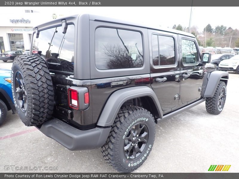 Black / Black 2020 Jeep Wrangler Unlimited Willys 4x4