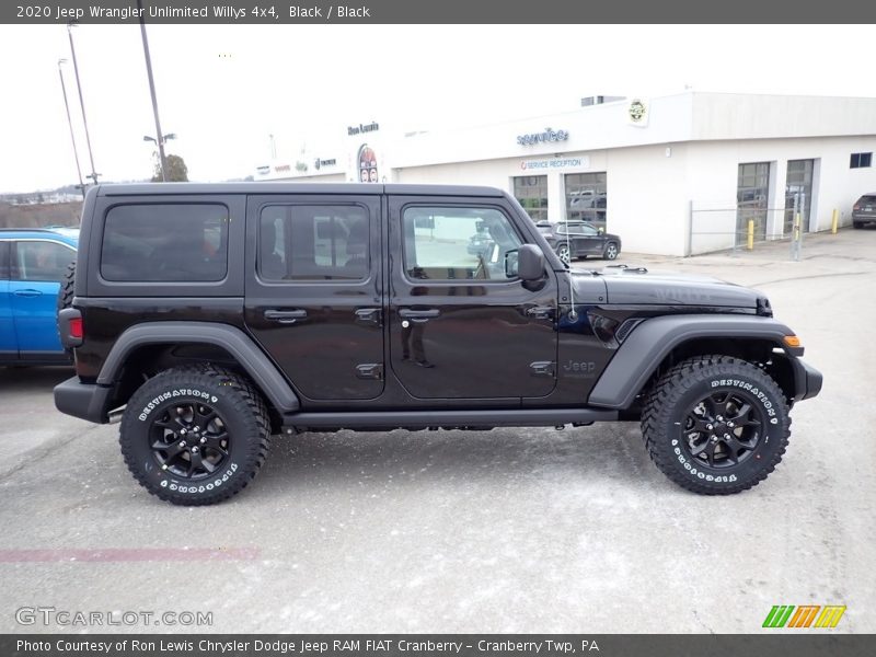 Black / Black 2020 Jeep Wrangler Unlimited Willys 4x4