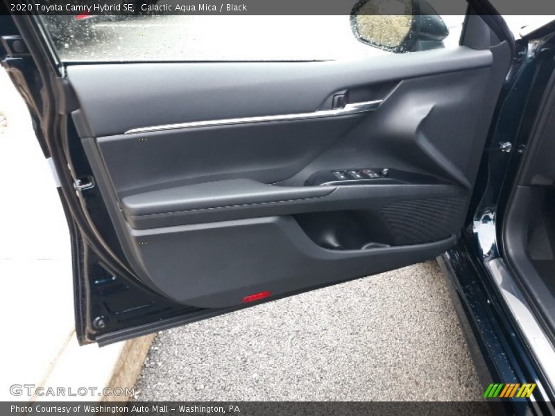Galactic Aqua Mica / Black 2020 Toyota Camry Hybrid SE
