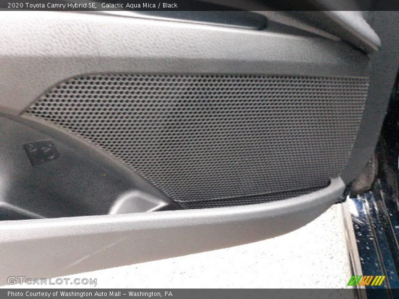 Galactic Aqua Mica / Black 2020 Toyota Camry Hybrid SE