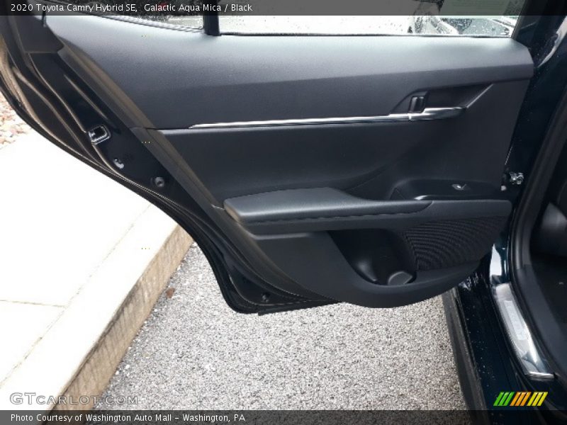Galactic Aqua Mica / Black 2020 Toyota Camry Hybrid SE