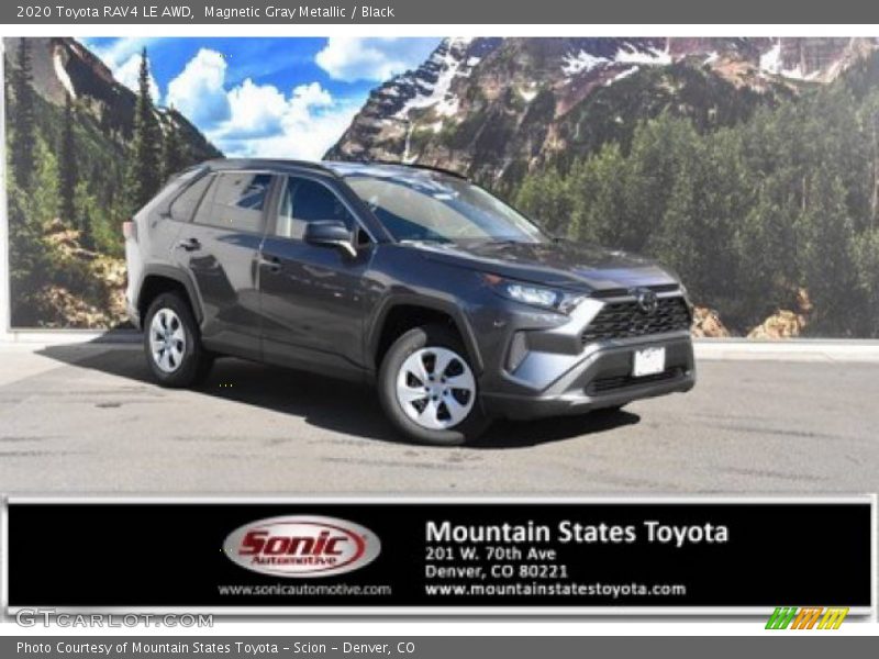 Magnetic Gray Metallic / Black 2020 Toyota RAV4 LE AWD