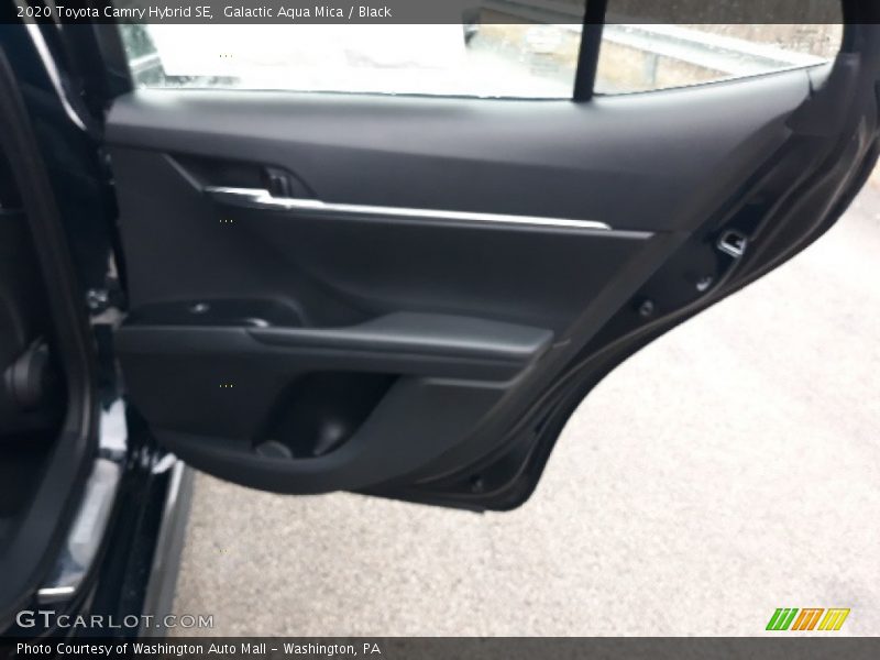 Galactic Aqua Mica / Black 2020 Toyota Camry Hybrid SE