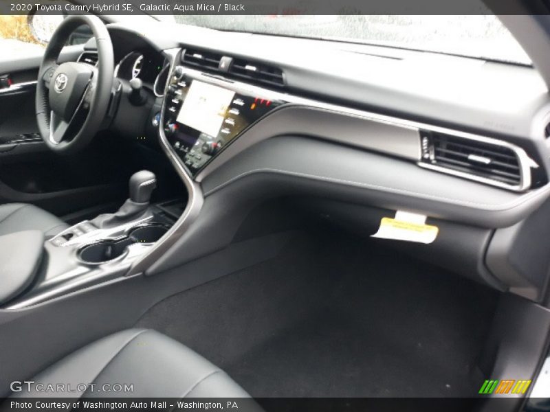 Galactic Aqua Mica / Black 2020 Toyota Camry Hybrid SE
