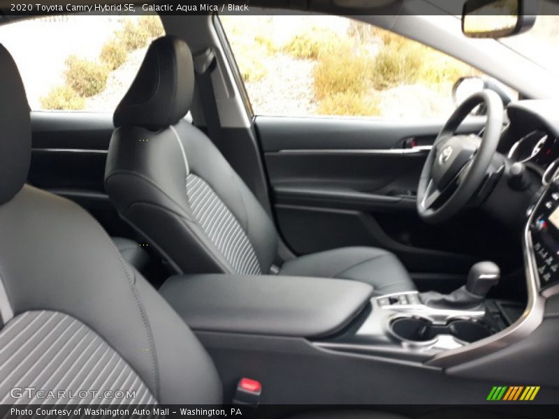 Galactic Aqua Mica / Black 2020 Toyota Camry Hybrid SE