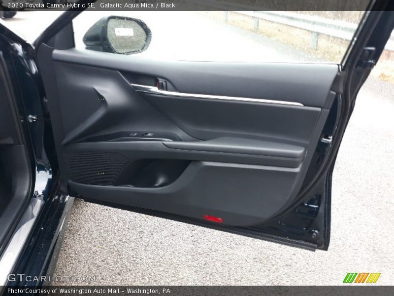 Galactic Aqua Mica / Black 2020 Toyota Camry Hybrid SE