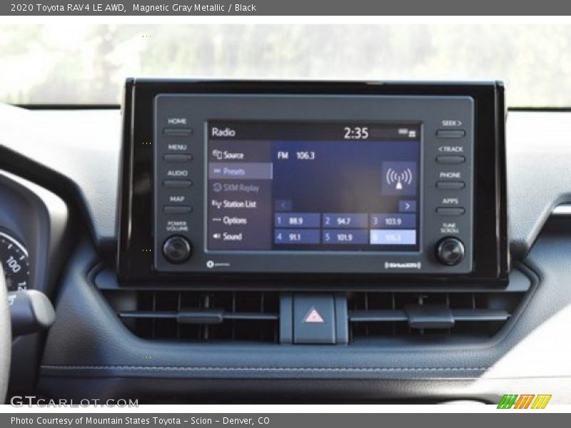 Magnetic Gray Metallic / Black 2020 Toyota RAV4 LE AWD