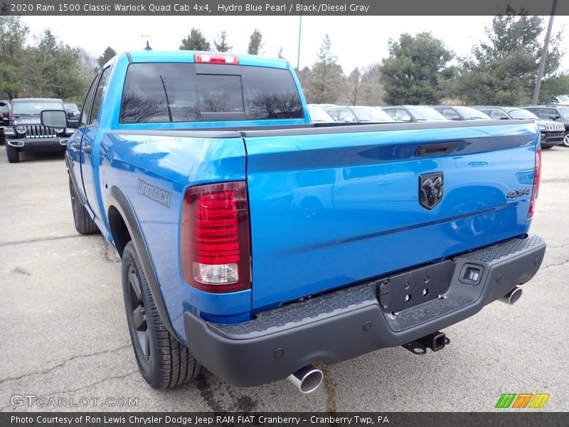 Hydro Blue Pearl / Black/Diesel Gray 2020 Ram 1500 Classic Warlock Quad Cab 4x4