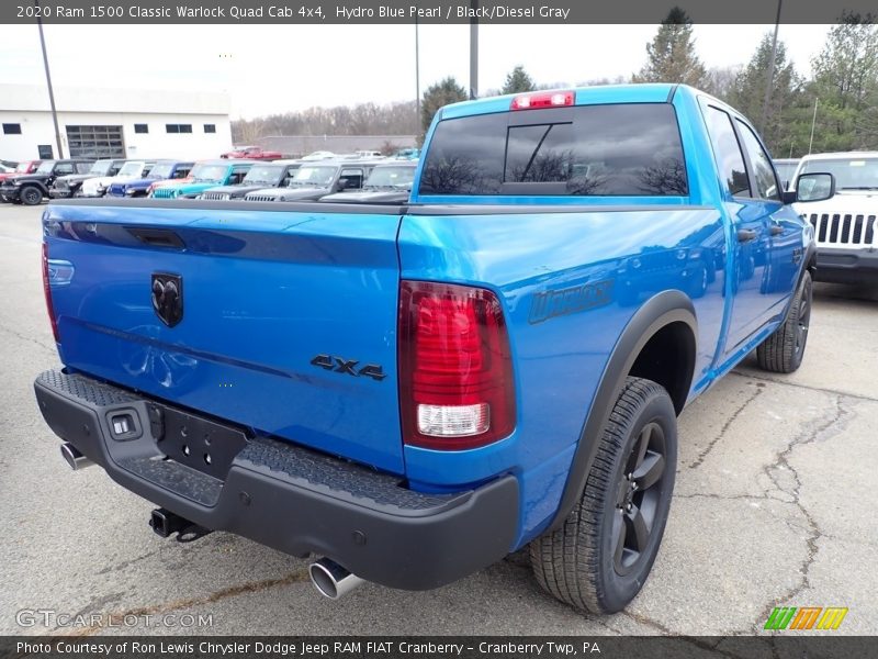 Hydro Blue Pearl / Black/Diesel Gray 2020 Ram 1500 Classic Warlock Quad Cab 4x4