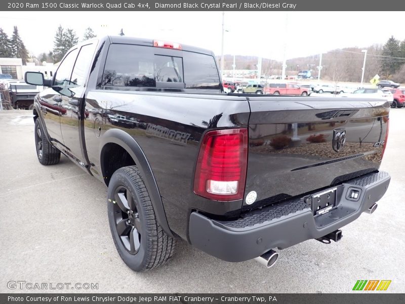 Diamond Black Crystal Pearl / Black/Diesel Gray 2020 Ram 1500 Classic Warlock Quad Cab 4x4
