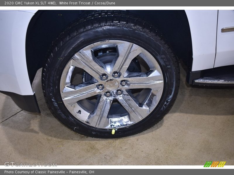 White Frost Tricoat / Cocoa/Dune 2020 GMC Yukon XL SLT 4WD