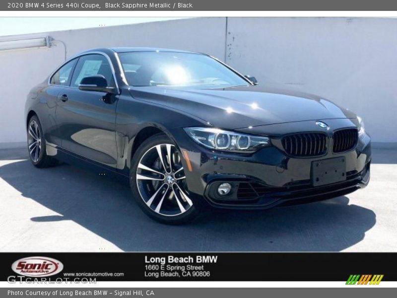 Black Sapphire Metallic / Black 2020 BMW 4 Series 440i Coupe
