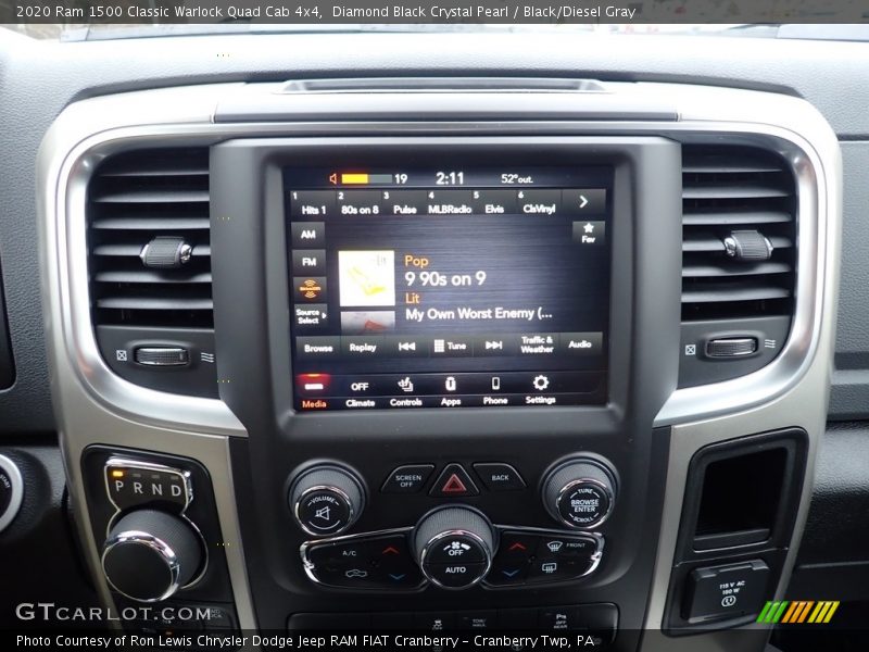 Controls of 2020 1500 Classic Warlock Quad Cab 4x4