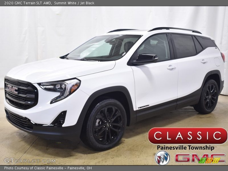 Summit White / Jet Black 2020 GMC Terrain SLT AWD
