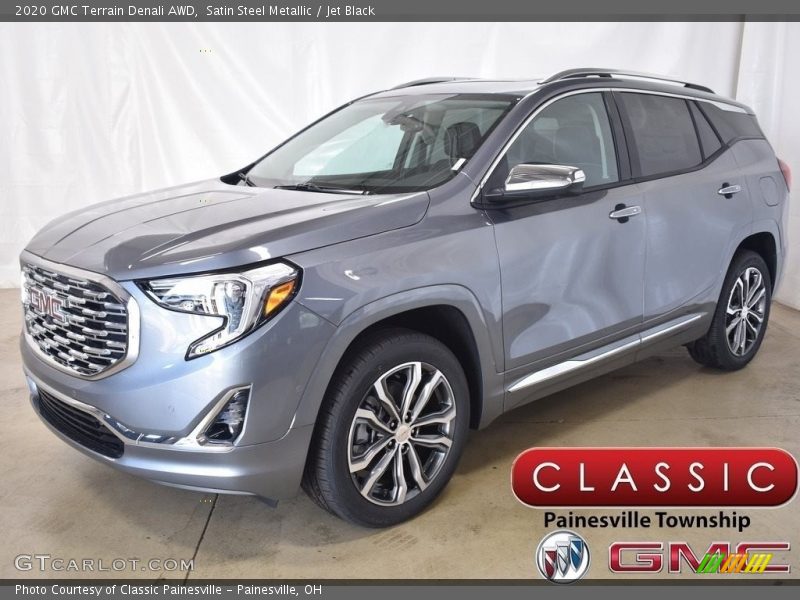 Satin Steel Metallic / Jet Black 2020 GMC Terrain Denali AWD