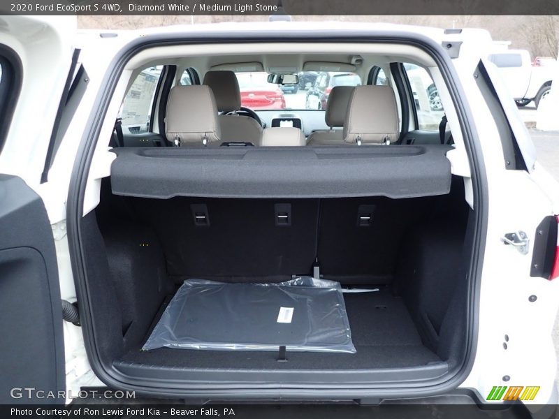 Diamond White / Medium Light Stone 2020 Ford EcoSport S 4WD