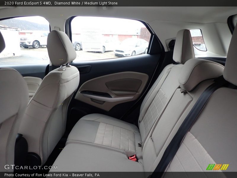 Diamond White / Medium Light Stone 2020 Ford EcoSport S 4WD