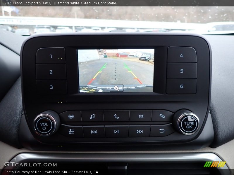 Diamond White / Medium Light Stone 2020 Ford EcoSport S 4WD
