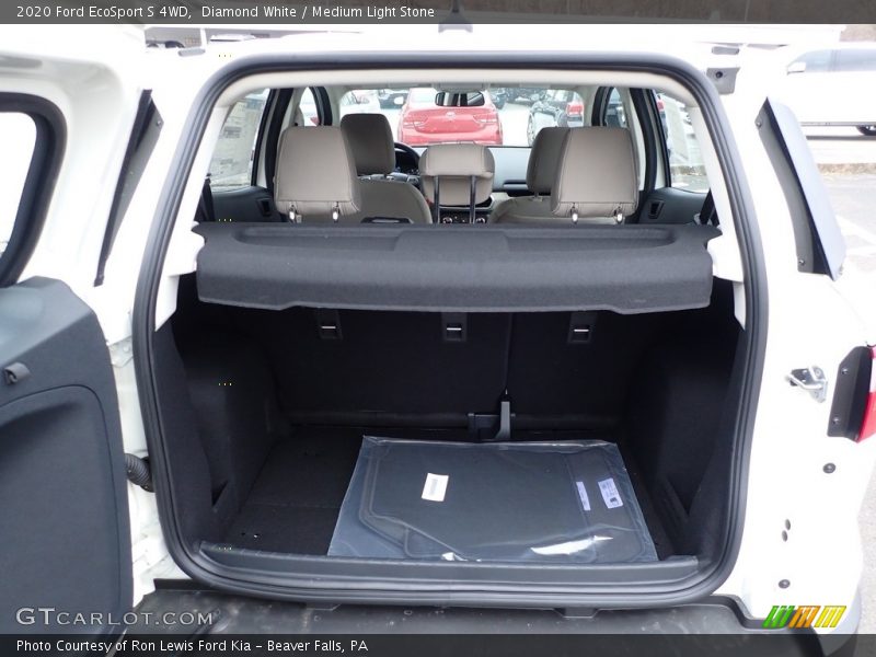 Diamond White / Medium Light Stone 2020 Ford EcoSport S 4WD